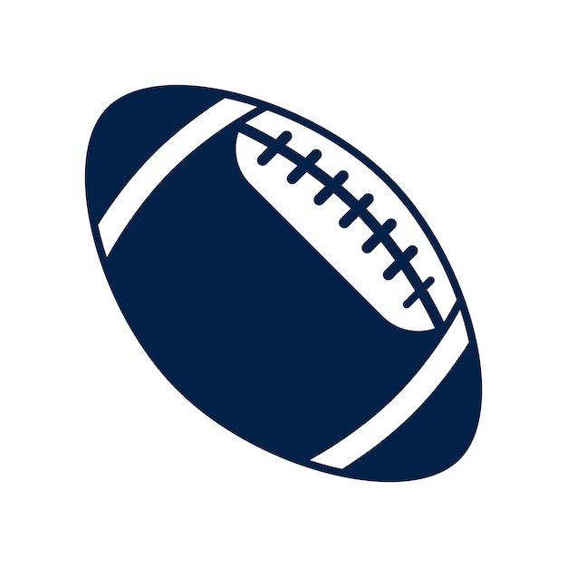 Vector Ícono vectorial de fútbol americano símbolo de pelota deportiva ilustración vectorial plana moderna y sencilla