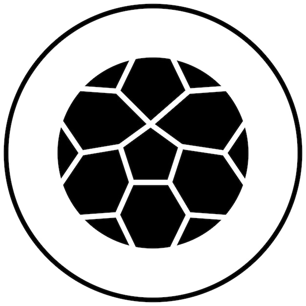 El icono vectorial de fútbol se puede usar para el conjunto de iconos de diversión al aire libre