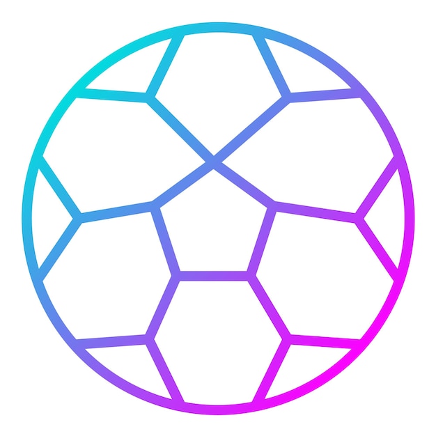 El icono vectorial de fútbol se puede usar para el conjunto de iconos de diversión al aire libre