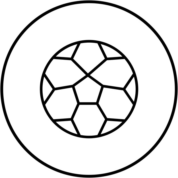 El icono vectorial de fútbol se puede usar para el conjunto de iconos de diversión al aire libre