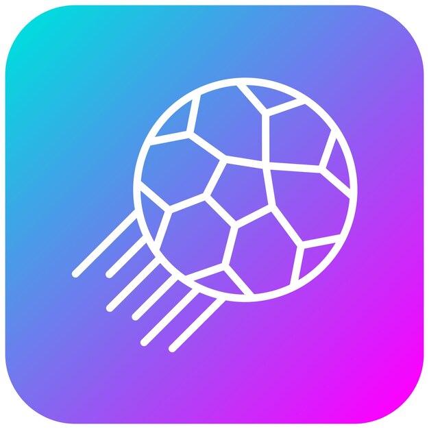 El icono vectorial de fútbol puede usarse para el conjunto de iconos de aptitud física