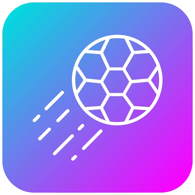 El icono vectorial de fútbol puede usarse para el conjunto de iconos de los Juegos Olímpicos