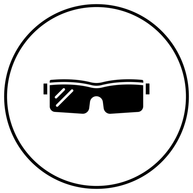 El icono vectorial de las gafas de científico se puede utilizar para el conjunto de iconos de Investigación y Ciencia