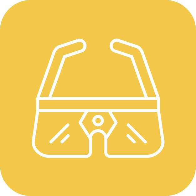 El icono vectorial de las gafas inteligentes se puede utilizar para el conjunto de iconos de tecnología