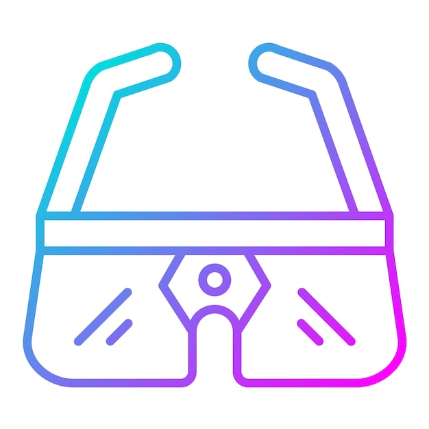 El icono vectorial de las gafas inteligentes se puede utilizar para el conjunto de iconos de tecnología