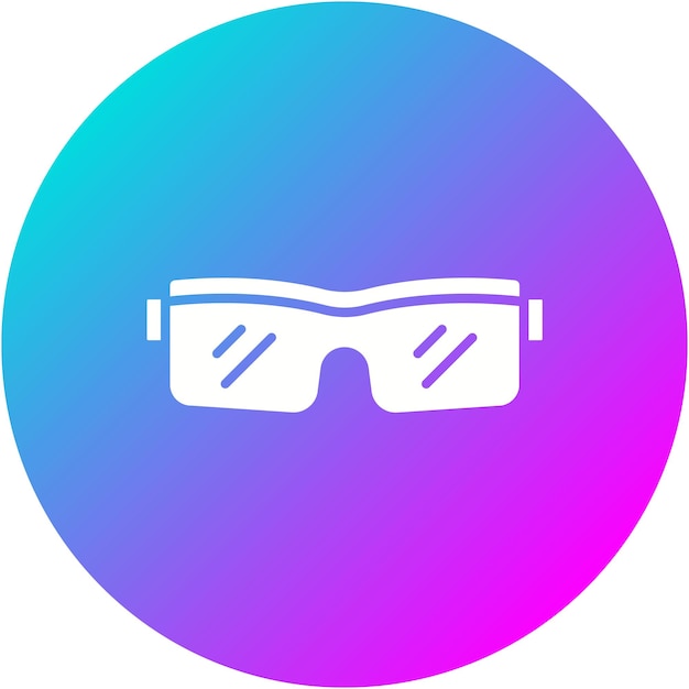 El icono vectorial de las gafas se puede usar para el conjunto de iconos de atletismo