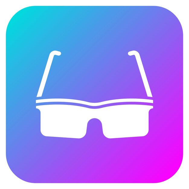 El icono vectorial de las gafas se puede utilizar para el conjunto de iconos de inicio de negocios