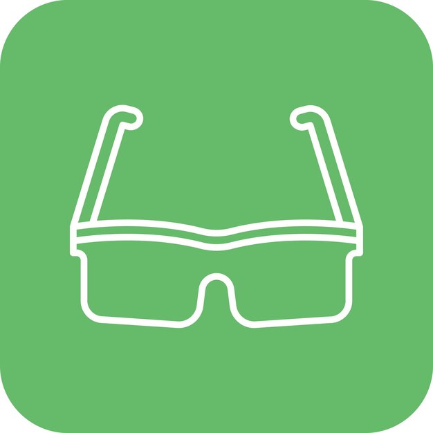 El icono vectorial de las gafas se puede utilizar para el conjunto de iconos de inicio de negocios
