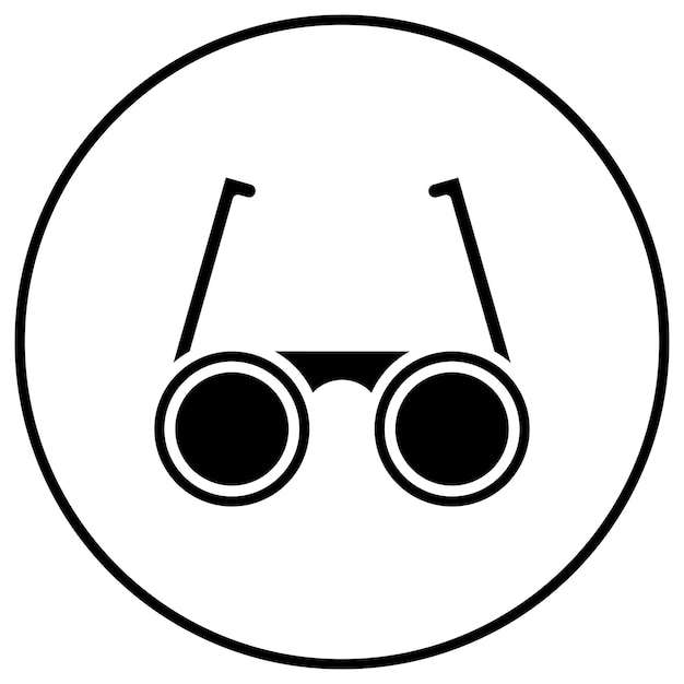El icono vectorial de las gafas de sol se puede usar para el conjunto de iconos de verano
