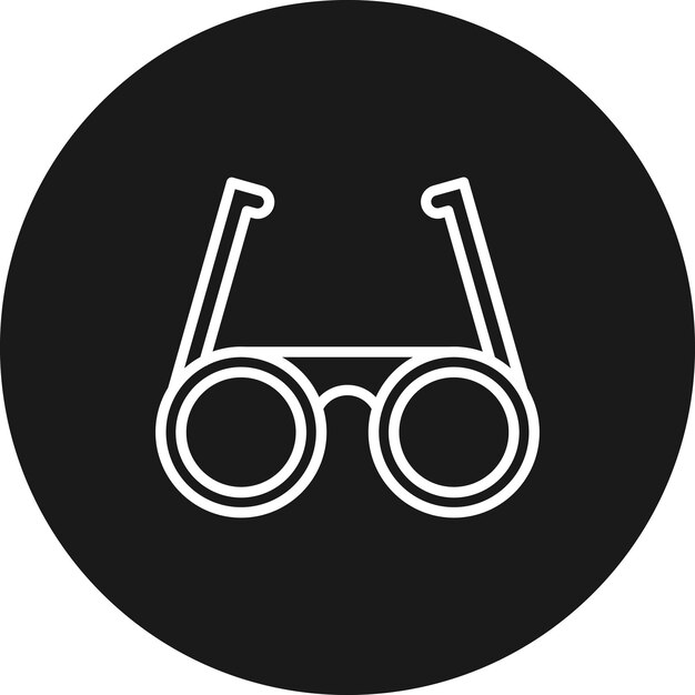 El icono vectorial de las gafas de sol se puede usar para el conjunto de iconos de verano