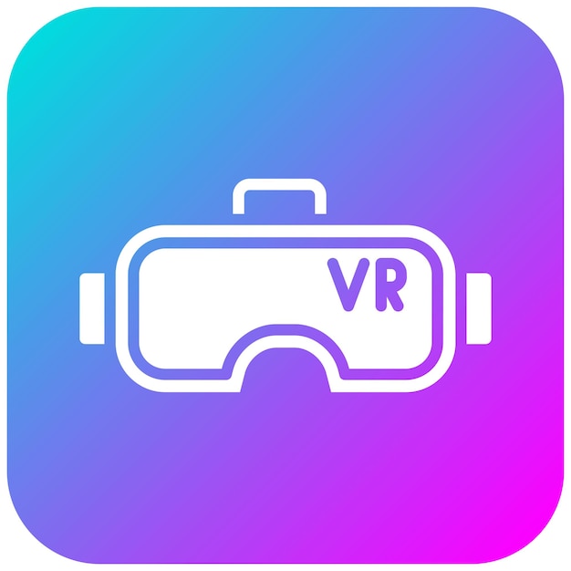 El icono vectorial de las gafas Vr puede usarse para el conjunto de iconos de ciencia ficción