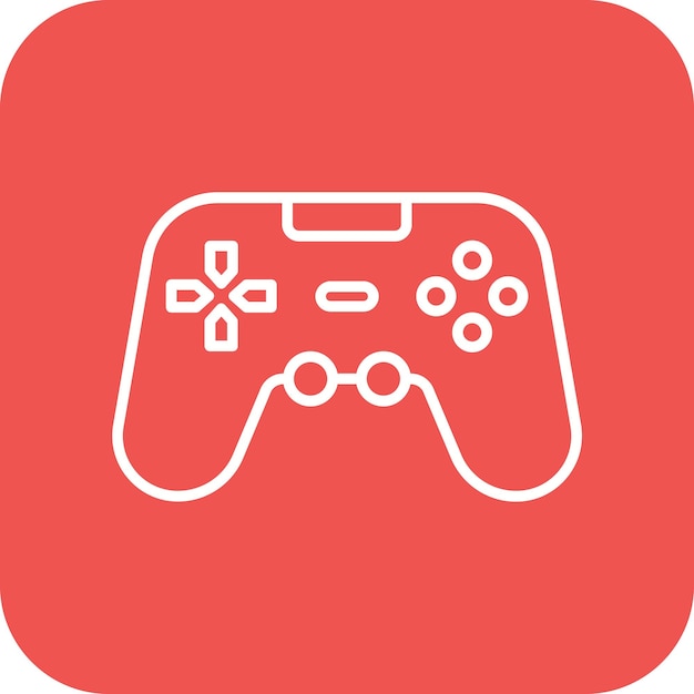 El icono vectorial del Gamepad se puede usar para el conjunto de iconos de computadora y hardware