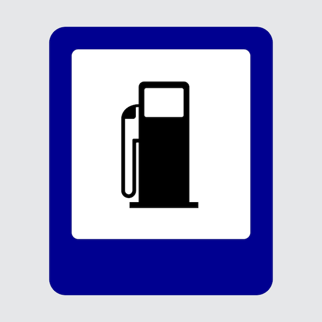 icono vectorial de la gasolinera