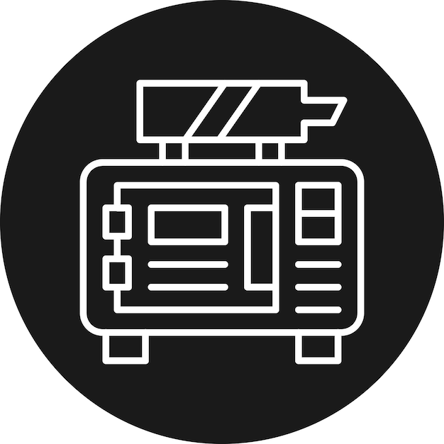 El icono vectorial del generador ecológico se puede utilizar para el conjunto de iconos de energía sostenible