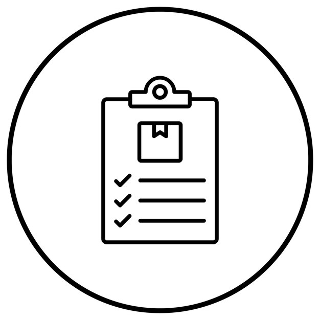 El icono vectorial de gestión de inventario se puede utilizar para el conjunto de iconos de emprendimiento