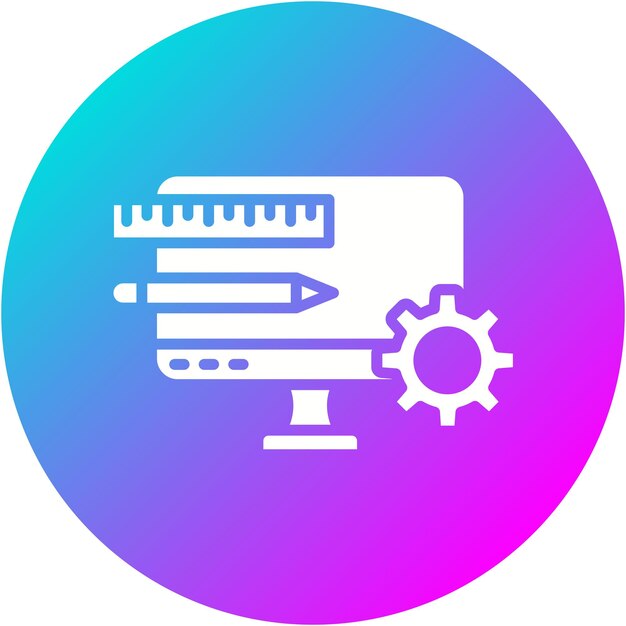 El icono vectorial de gestión de productos se puede utilizar para el conjunto de iconos de programación informática