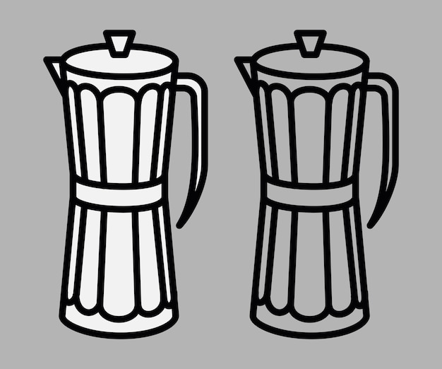 Vector icono vectorial de geyser turco para el café