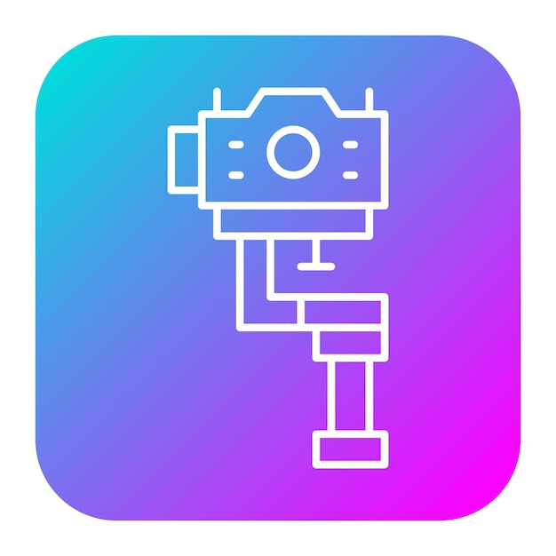 El icono vectorial de Gimbal se puede usar para el conjunto de iconos de fotografía