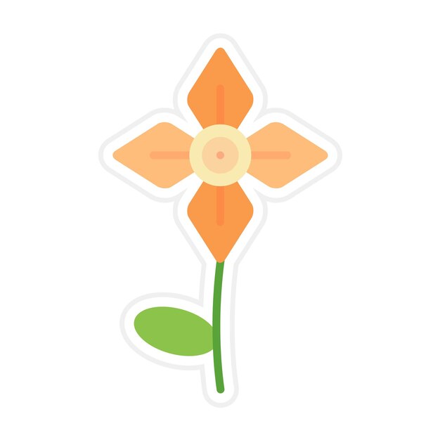 Vector el icono vectorial de gladiolus se puede usar para el conjunto de iconos de flores