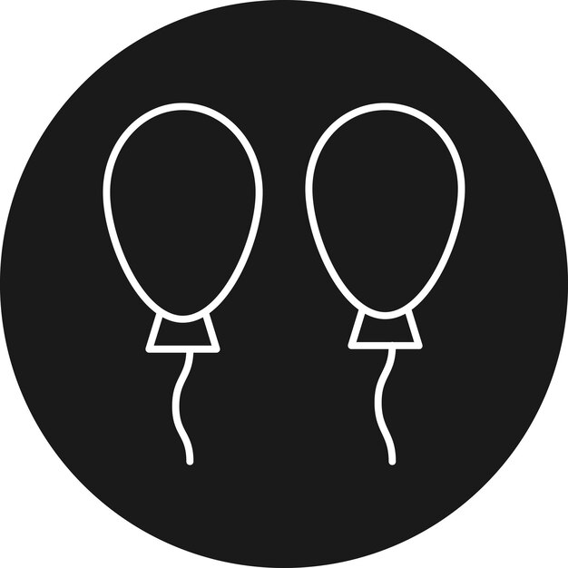 El icono vectorial del globo se puede usar para el conjunto de iconos del bebé