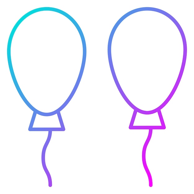 El icono vectorial del globo se puede usar para el conjunto de iconos del bebé
