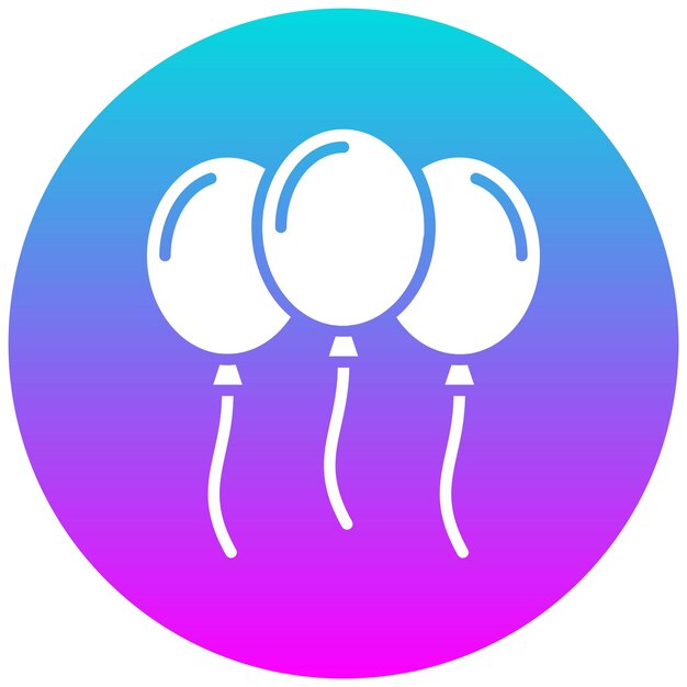 El icono vectorial del globo se puede usar para el conjunto de iconos de Festa Junina