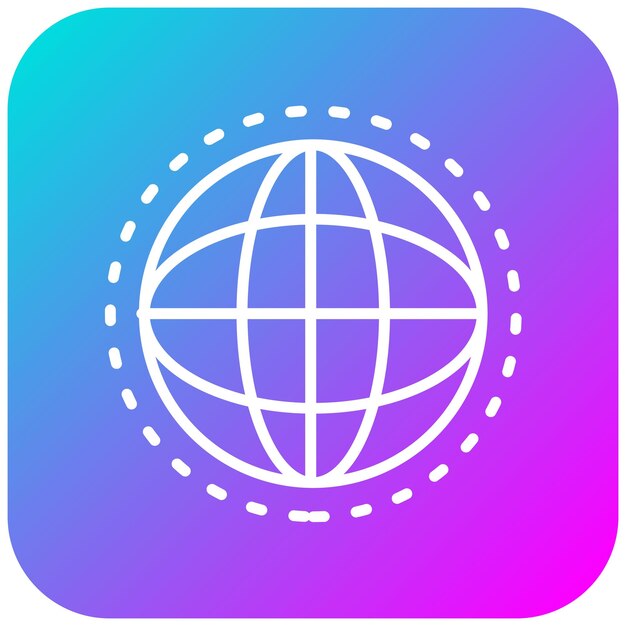 El icono vectorial del globo se puede utilizar para el conjunto de iconos de negocios y recursos humanos