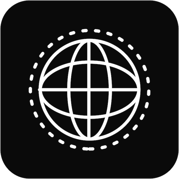 El icono vectorial del globo se puede utilizar para el conjunto de iconos de negocios y recursos humanos