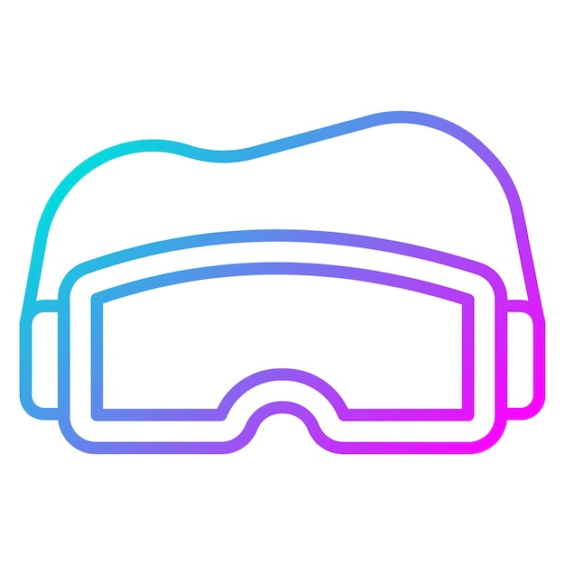 El icono vectorial de gogle protector se puede utilizar para el conjunto de iconos de enfermería