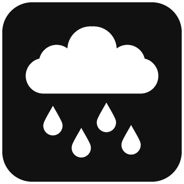El icono vectorial de la gota de lluvia se puede usar para el conjunto de iconos del Día de la Tierra
