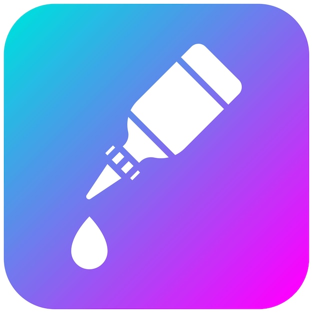 El icono vectorial del gotero ocular se puede utilizar para el conjunto de iconos de medicina