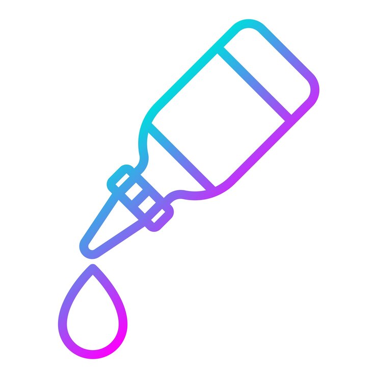 Vector el icono vectorial del gotero ocular se puede utilizar para el conjunto de iconos de medicina