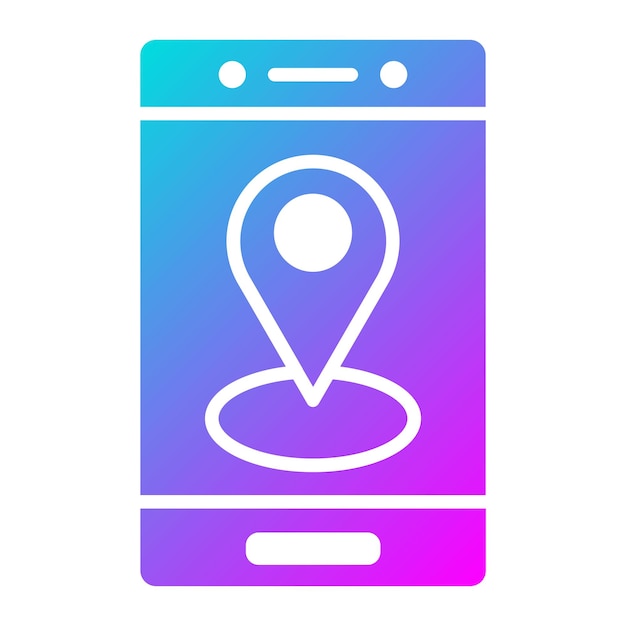 El icono vectorial de GPS se puede utilizar para el conjunto de iconos de vacaciones y turismo