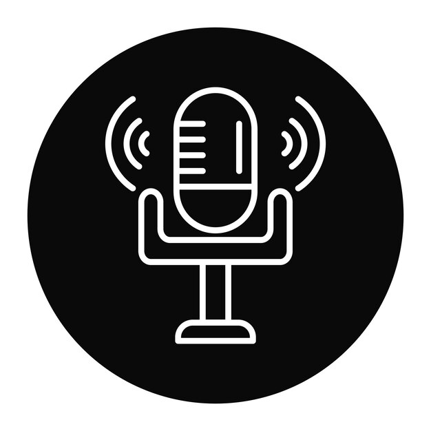 El icono vectorial de grabación del estudio se puede usar para el conjunto de iconos del espacio de trabajo conjunto