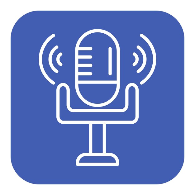 El icono vectorial de grabación del estudio se puede usar para el conjunto de iconos del espacio de trabajo conjunto
