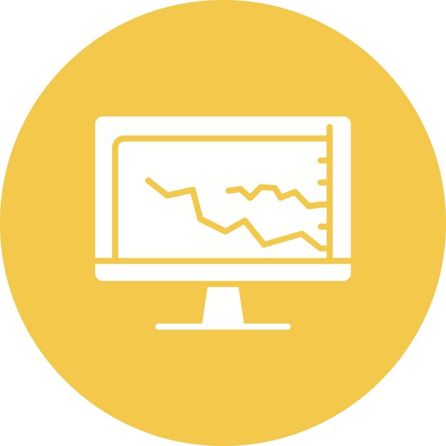 El icono vectorial del gráfico de línea ascendente se puede utilizar para el conjunto de iconos de infografías