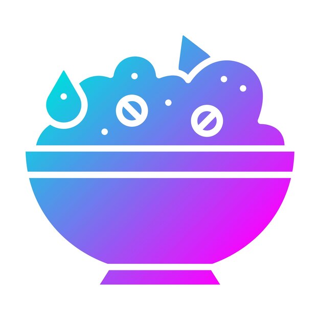 El icono vectorial de granola se puede usar para el conjunto de iconos de la mañana y el desayuno
