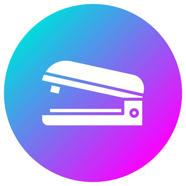 El icono vectorial de grapador se puede utilizar para el conjunto de iconos de papelería de oficina