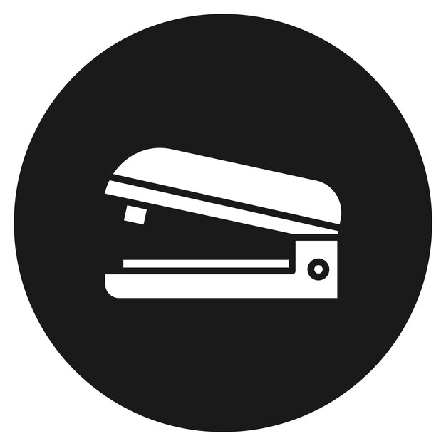 El icono vectorial de grapador se puede utilizar para el conjunto de iconos de papelería de oficina