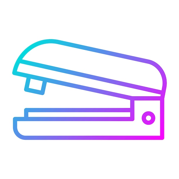 El icono vectorial de grapador se puede utilizar para el conjunto de iconos de papelería de oficina