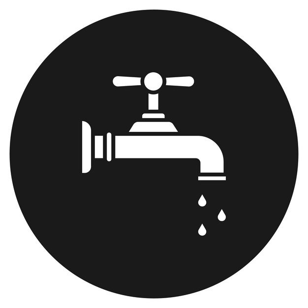 El icono vectorial del grifo se puede utilizar para el conjunto de iconos de herramientas de construcción