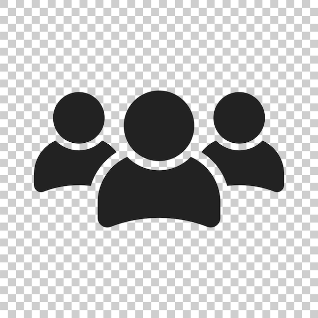 Ícono vectorial de grupo de personas Ilustración del ícono de personas