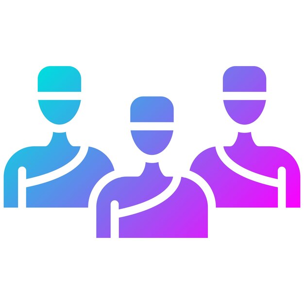 El icono vectorial del grupo se puede usar para el conjunto de iconos de la peregrinación de Hajj