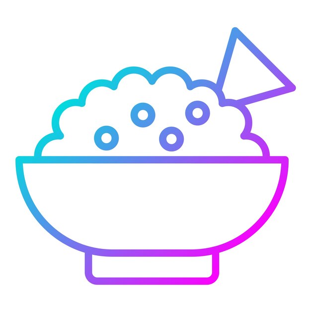 El icono vectorial de guacamole se puede usar para el conjunto de iconos de World Cuisine