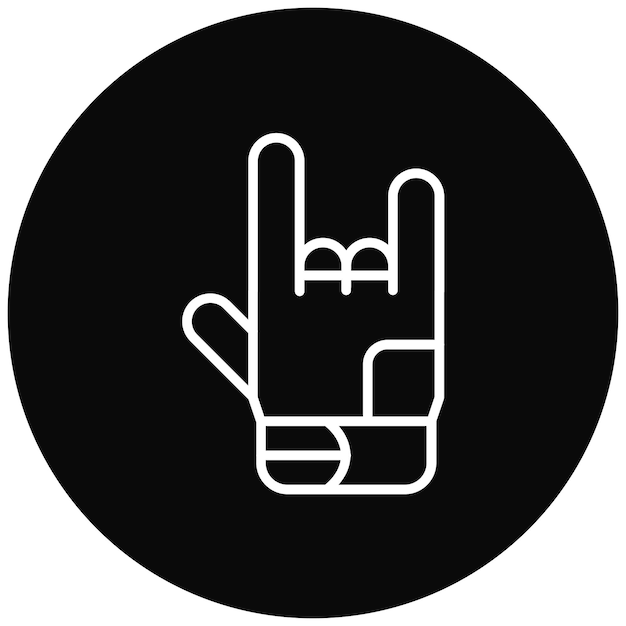 El icono vectorial del guante de bolos se puede usar para el conjunto de iconos de bolos