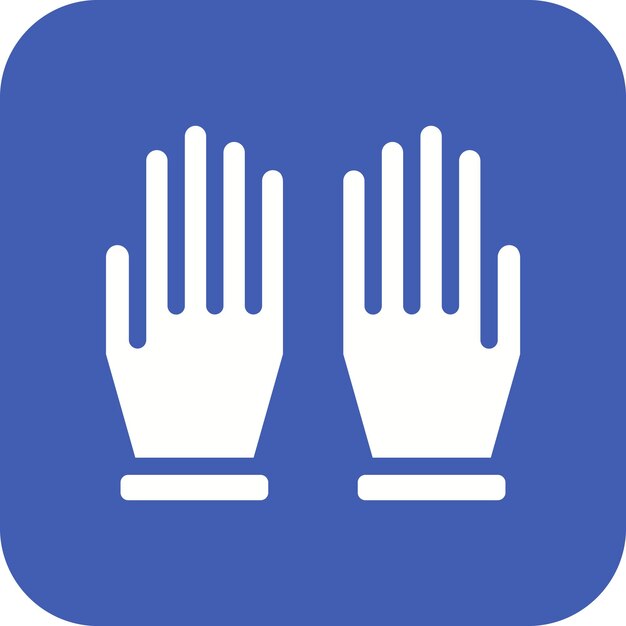 El icono vectorial de guantes de mano se puede utilizar para el conjunto de iconos de agricultura
