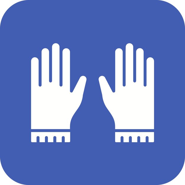 El icono vectorial de guantes se puede usar para el conjunto de iconos de otoño