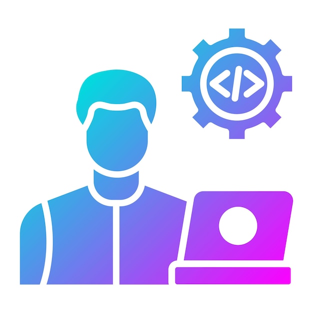 El icono vectorial de habilidades de programación se puede usar para el conjunto de iconos sin código
