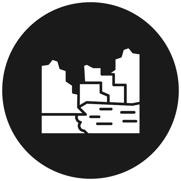 El icono vectorial de Hatta se puede usar para el iconset de Dubai