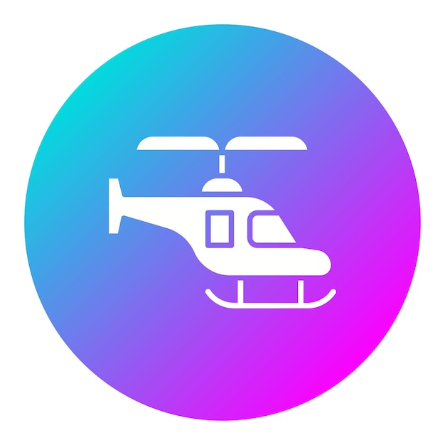 El icono vectorial del helicóptero se puede usar para el conjunto de iconos de juguetes para niños